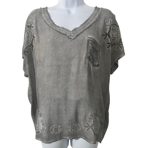 POL Tops - NWOT Pol Gray top size sm-XL